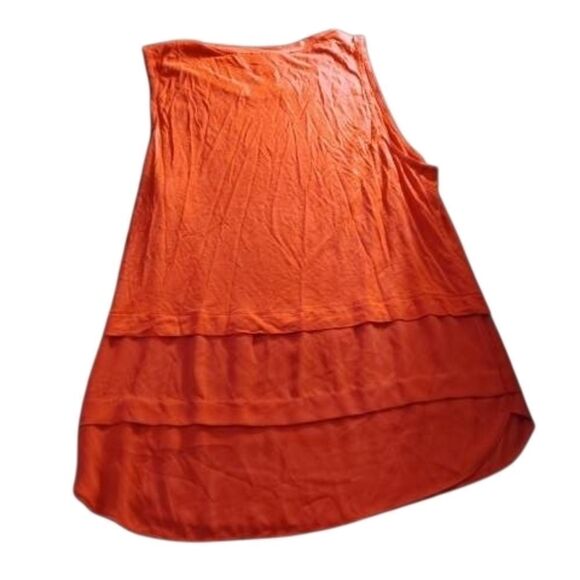 LOFT Orange Asymmetrical Tiered Skirt - Picture 3 of 3